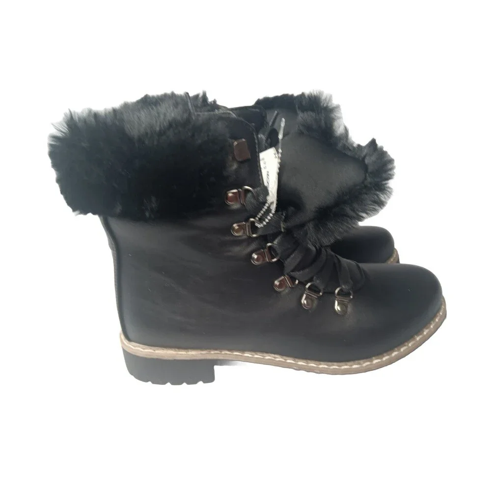 Catherine Malandrino Hershey Combat Boots Womens Size 10 Black